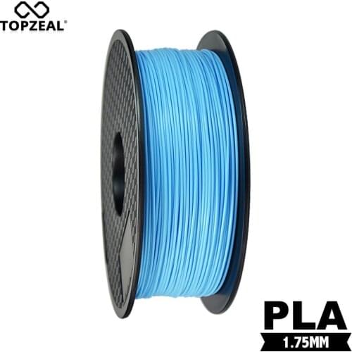 TOPZEAL Premium Light Blue Color PLA Filament 1.75mm 1KG Spool Plastic for 3D Printer 3D Printing Filament
