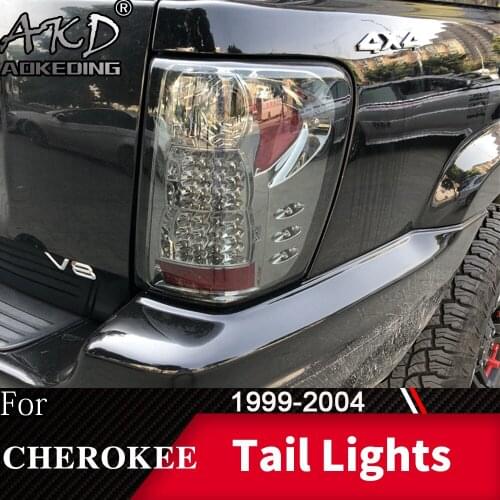 For Car Jeep Grand Cherokee Tail Lamp 1999-2004 LED Fog Lights Day Running Light DRL Tuning Car Accessories SRT Tail Lights