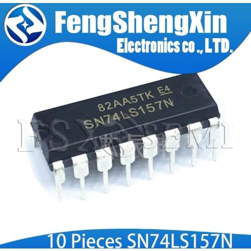 10pcs SN74LS157N 74LS157 DIP-16 QUAD 2-INPUT MULTIPLEXER IC