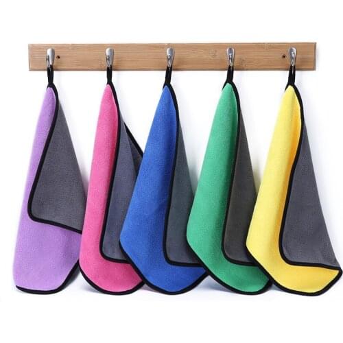 2pcs/pack 30*30cm Microfiber Car Wash Cleaning Drying Polishing Towel Kitchen Towels Dishcloth