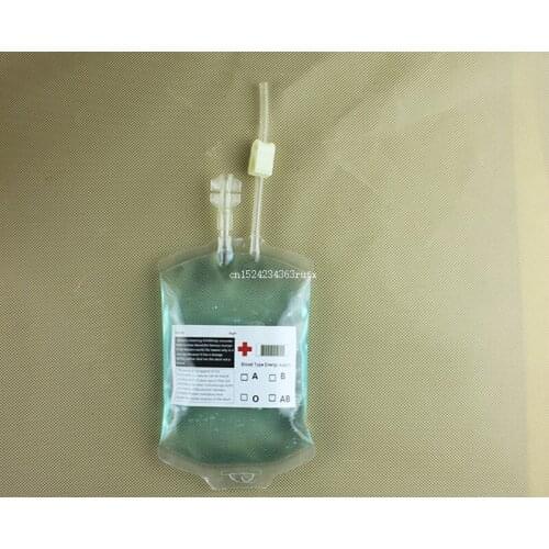 200pcs 300ml Fuit Juice Beverage Bag Clear Food Grade PVC Reusable Blood Energy Drink Bag Halloween Prop Blood Drink Container