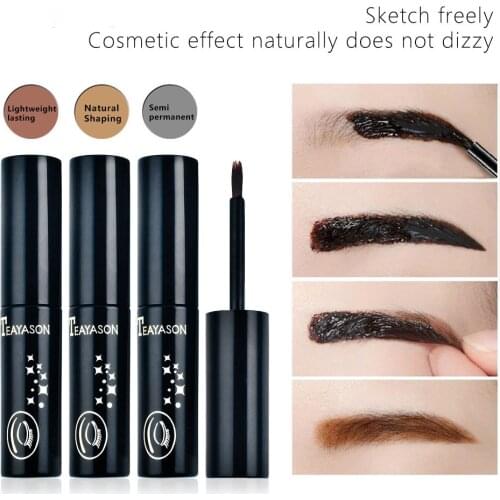 3 Color Long Lasting Peel Off Eyebrow Tint Gel Enhancer Waterproof Eyebrow Cream Professional Makeup Eyebrow Gel Tattoo Cosmetic