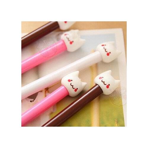 3pcs BZNVN Can be printed LOGO sell 512 small adorable cat doll pen needle cartoon cat