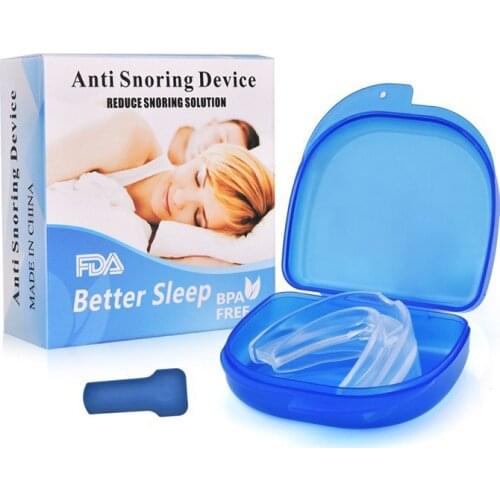 5Pcs/Set Anti Snoring Bruxism Mouth Guard High Quality Silicone Stop Snoringg Mouthpiece Apnea Aid Sleep Mouthguard Device