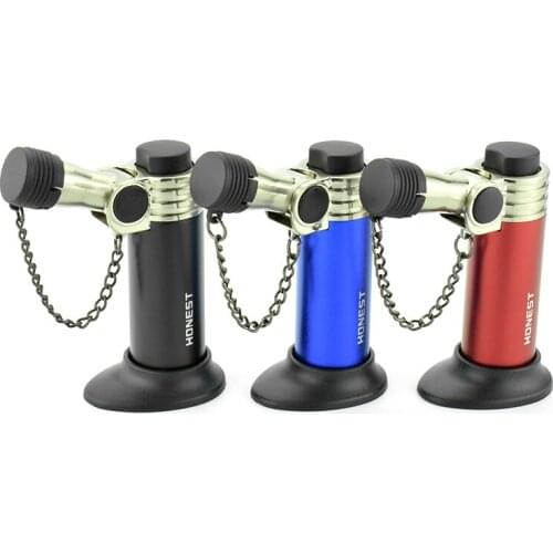 Authentic Gas Lighters Straight Gun Cigar Special Igniter Creative Adjustable Welding Camping Tool Butane torch Fire