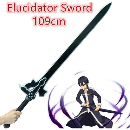 109cm Big Sword SAO Asuna Weapon Kirigaya Kazuto Elucidator Dark Repulser 1:1 Cosplay Sword Sword Art Online PU Model Toy Gift