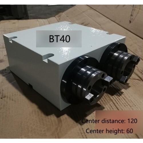 BT40 dual spindle power head, boring, milling, cutting, tapping, machine tool accessories