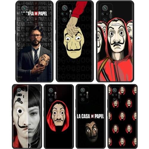 Money Heist House Paper Cell Phone Case for Xiaomi Redmi Note 9S 9 4G 8 10 7 8T 9C 9A 7A 8A K40 K30 Pro Mobile Phones Cover