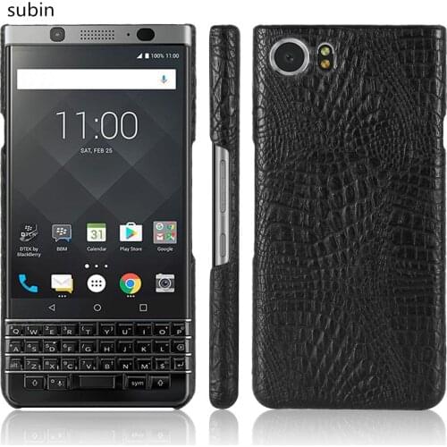 Leather Crocodile Pattern New arrival for BlackBerry Keyone Case Retro Luxury Crocodile Skin Cover Phone Case