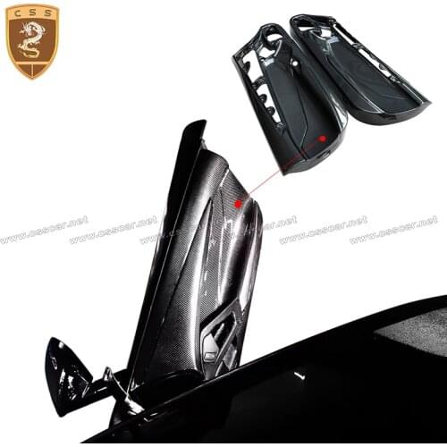 CSSCAR Hot sell dry carbon interior carbon fiber door trim for Lamborghini lp700 Aventador Oem style interior door panels