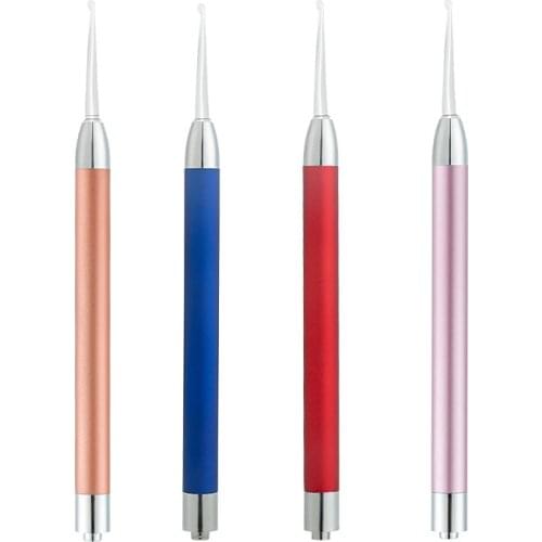 Baby Ear Cleaner Ear Wax Removal Tool Flashlight Earpick Ear Cleaning Earwax Remover Luminous Ear Curette Light Spoon Health Car