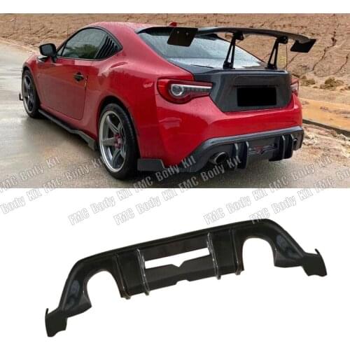 Real Carbon Fiber Car Rear Bumper Chin Rear Lip Diffuser For Toyota GT86 2017 Exterior Accessories