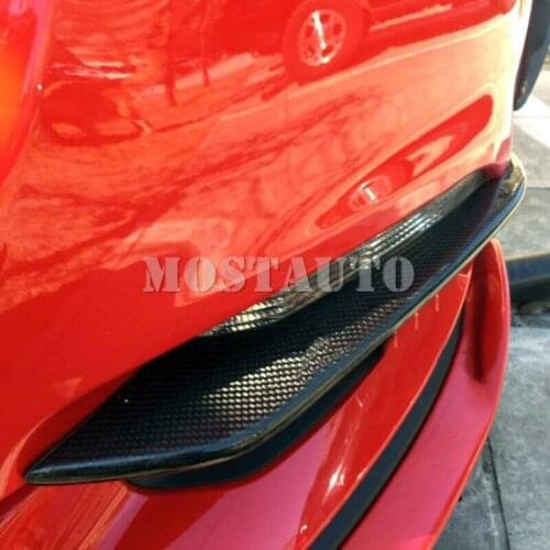 For Ford Mustang 2015-2017 True Carbon Fiber Front Fog Light Eyebrow Cover Trim 2pcs Car Accessories Interior Car Decor Car Trim