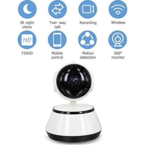 Home Security IP 720P HD Wi-Fi Wireless APP Control portable Night Vision Camera Baby sleeping Monitor