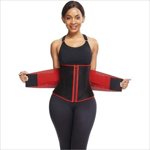 Breathable Waist Trainer Corset Underbust Bustier Zip Up Gorset Double Layer Magic Paste Korse Steel Boned Korsett Corselet Hot