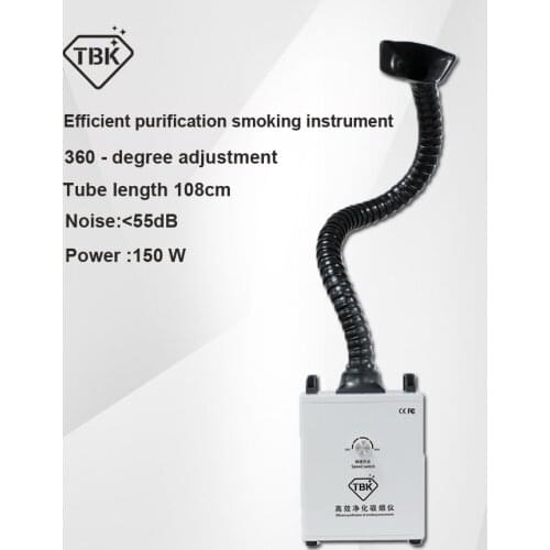 TBK Efficient purification smoking instrument Soldering Smoke Cleaner Fume Extractor Air Cleaner Filter dust clean room