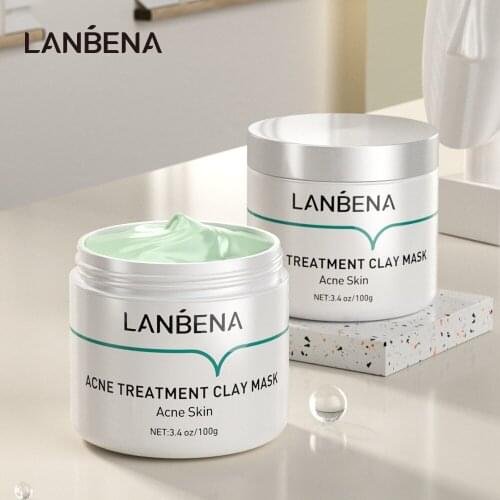 LANBENA Acne Treatment Clay Mask Acne Skin Deep Cleansing Remove Chronic Acnes Grease Completely Oil Controlling Firming Pores