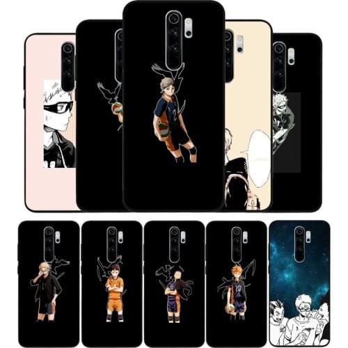 Haikyuu black Silicone Phone Case For Redmi note 8 7 Pro S 8T for redmi 9 7A Cover