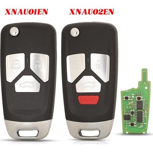Jingyuqin 3/4 Buttons XNAU02EN /XNAU01EN Universal VVDI2 Mini Remote Control Key Tool For Audi Type VVDI Xhorse Wireless Car Key