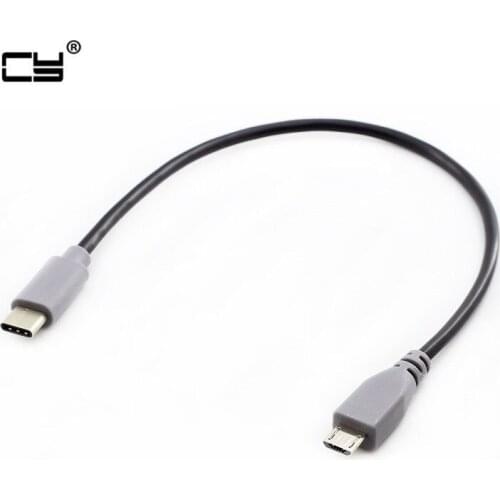 Micro USB otg Type A to type-c male USB 3.1 Adapter Cable For Mobile Hard HUB Camera for Macbook & Google Chromebook 25cm 50cm