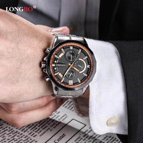LONGBO Mens Stainless Steel Watch