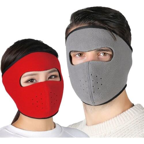 Winter outdoor face and forehead masks, cycling and cycling, warm and cold sports masks