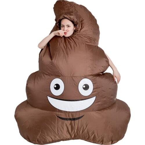 Inflatable Costume Big Brwon Feces Fancy Dress Cosplay Costume For Men Women Cartoon for Halloween birthday parties