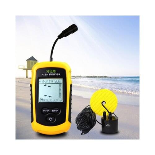 2021 New Portable Fish Finder Deep Sea Sonar Alarm Waterproof Carp Fishing 100M Deep Sea Fish Finder Sonar Fishing Accessories