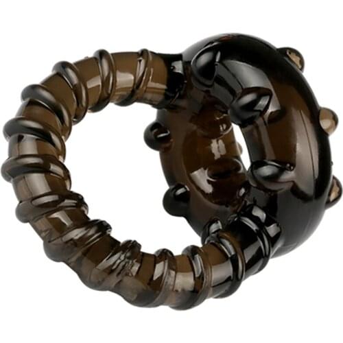 Newest Penis Ring Mens Masturbator Cock Rings Couple Lover Toys For Sex Men Time Delay Ejaculation Soft Silicone Sexy Dual Ring