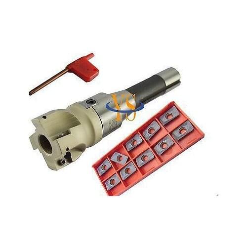 New R8 -7/16-FMB22+BAP400R 50-22-4T Face end mill cutter + 10pcs carbide insert APMT1604 carbide inserts CNC milling