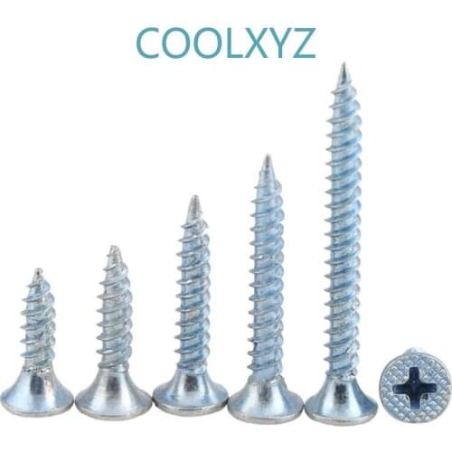 Galvanized cross Flat Head Self Tapping drywall Screw KA Hardened Philips Countersunk Head Wood Tapping Screws M3-M6 20Pcs