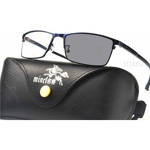 Progressive Multifocal glasses Transition Sunglasses Photochromic Reading Glasses Men Points for Reader Near Far sight NX