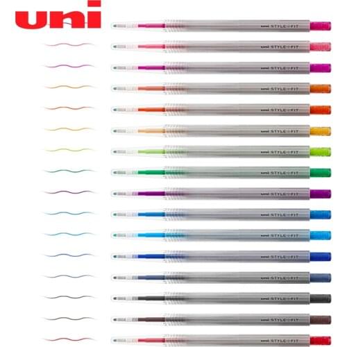 1pcs UNI Gel Pen 0.28mm Style Fit Series Monochrome Water Pen UMN-139-28 Color Gel Pen uniball Slim Replaceable Core