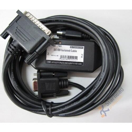 SC09 SC-09 PLC Programming Cable for Mitsubishi FX, FX0N, FX1N, FX2N, FX1S, FX3U, FX3G, A
