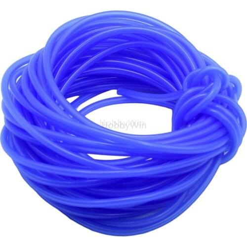 Blue Silicone Nitro Fuel Line 5x2.5mm 15M for Engine Power RC Model Buggy Car Truck Boat Ship Airplane Helicopter