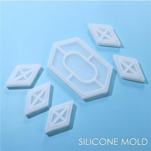 Resin Hexagon Jewellery Storage Tray Silicone Molds For DIY Crafts Jewelry Making Tools Accessories