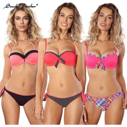 South Feather Striped Swimwear