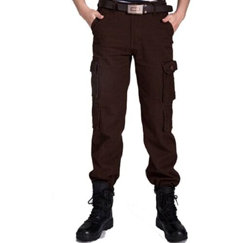2017 Military Printing Sweat Pants Winter Mens Cargo Pants Warm Casual Baggy Pants