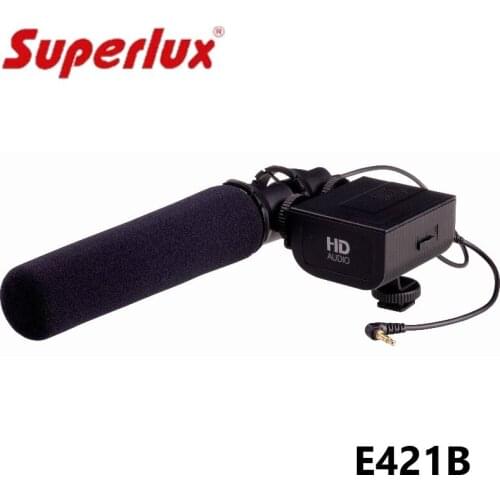 Superlux E421B professional recording microphone 3.5mm connector plug DSLR camera microphone Camcorder dedicated