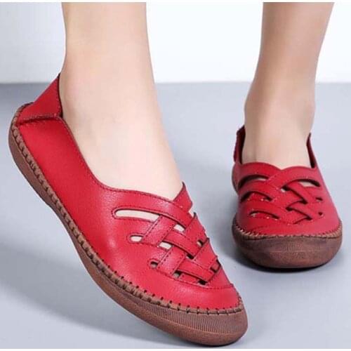 Women Shoes Fashion Womens Loafers Breathable Moccasin Woman Walking Sneakers Hollow Out Ballet Flats Women Zapatos De Mujer