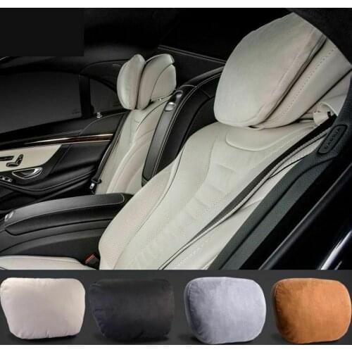 Universal Car Headrest Neck Seat Cushion Covers Ultra Soft For Mercedes-Benz BMW Audi Maybach S Class Car Accessories