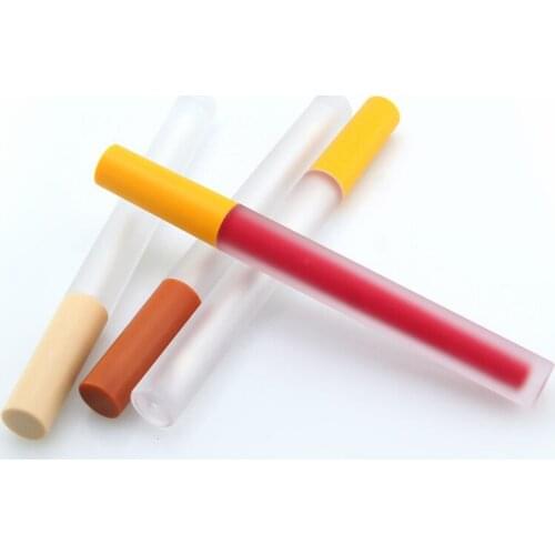 10/50/100pcs 1.5ml Rose Red Cap Plastic Frosted Lip Gloss Tube Small Lipstick Tube Empty Sample Cosmetic Container DIY