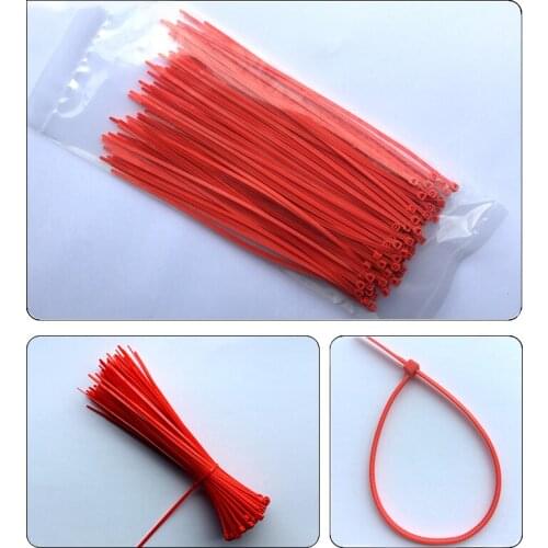 100 pcs 6 color 4*300mm Colorful wire binding wrap straps Self-locking Nylon Cable sleeve Ties Plastic Zip Tie UL Certified