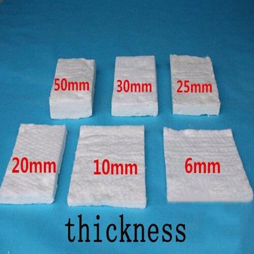 24"x12"x0.8"Aluminium Silicaat Anti refractory ceramic fiber blanket aluminum silicate needled blanket insulation Industrie DIY