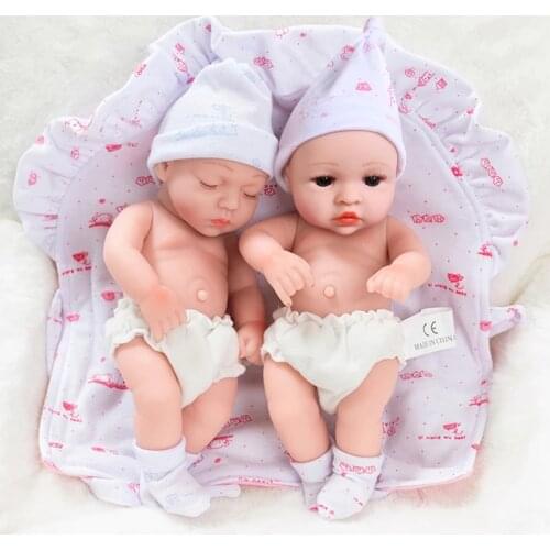 30CM Fashion Present Reborn Baby Doll Full Silicone Bath Play Bebe Doll Lifelike Real Reborn Bebe Toys Gifts For Children