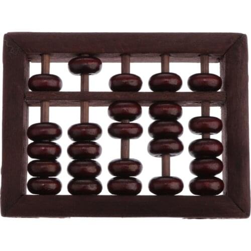 5 Rods Chinese Abacus Calculator Counting for Children Math Educational Toys