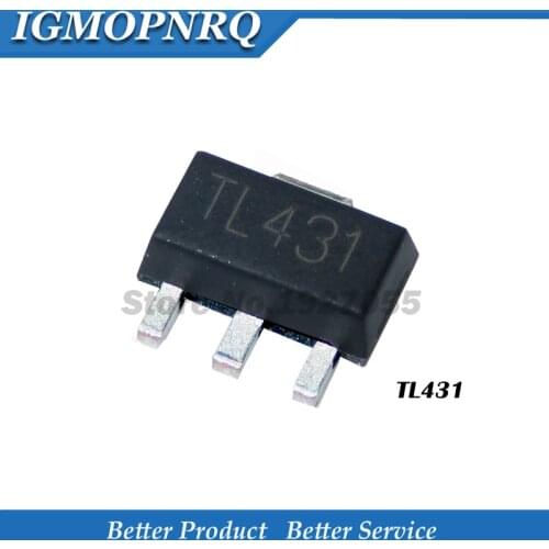 50pcs/lot TL431 431 SOT-89 Precision Supply Voltage Reference IC Chip New