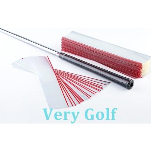 50pcs Golf Grips Stickers Golf Club Grips PVC Heat Shrink Wrap Film For Driver Fairway Wood Hybrid Iron Wedge and Putters