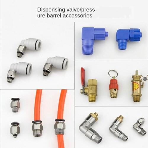 Dispensing Valve Accessories Safety Valve Exhaust Valve Syringe Turn Dispensing Valve Inlet Connector M5 Plug 6mmPC6-01