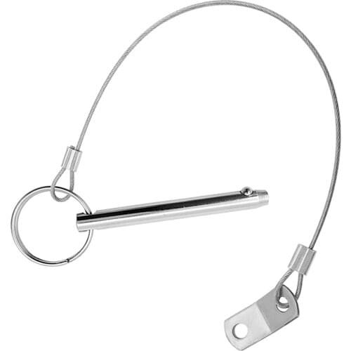 316 Marine-Grade Stainless Steel Anti-Lost Quick Release Pin 240mm Lanyard